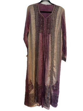 Purple Kameez  Dress Indian Wedding Party Open Beads Beautiful Exquisite Detail